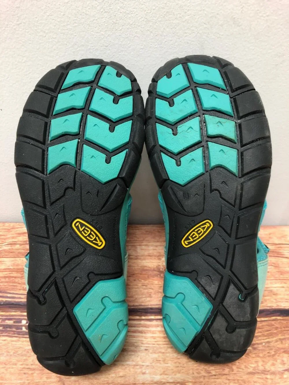 Keen Big Kids 5/37 Seacamp II CNX Teal Blue Washable Sport Sandals 1012555